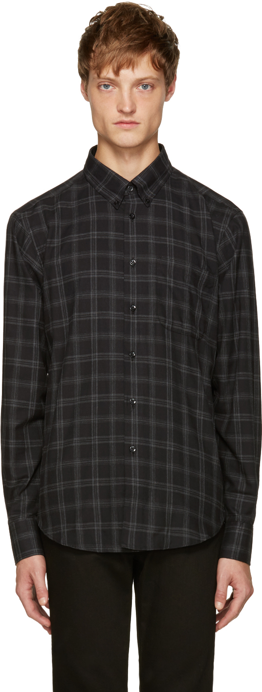 Naked Famous Denim Black Plaid Flannel Shirt Ssense Hot Sex Picture