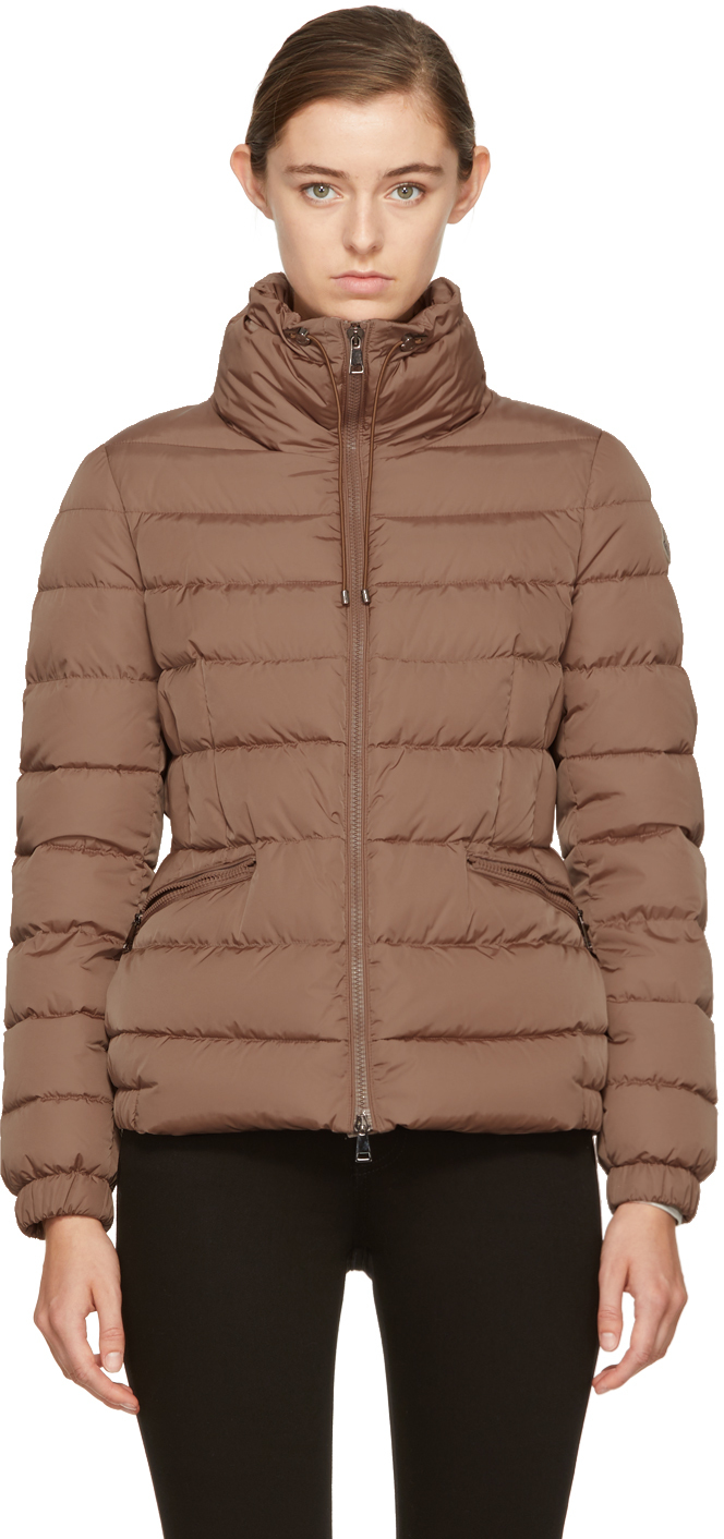 Moncler Pink Down Irex Jacket Ssense