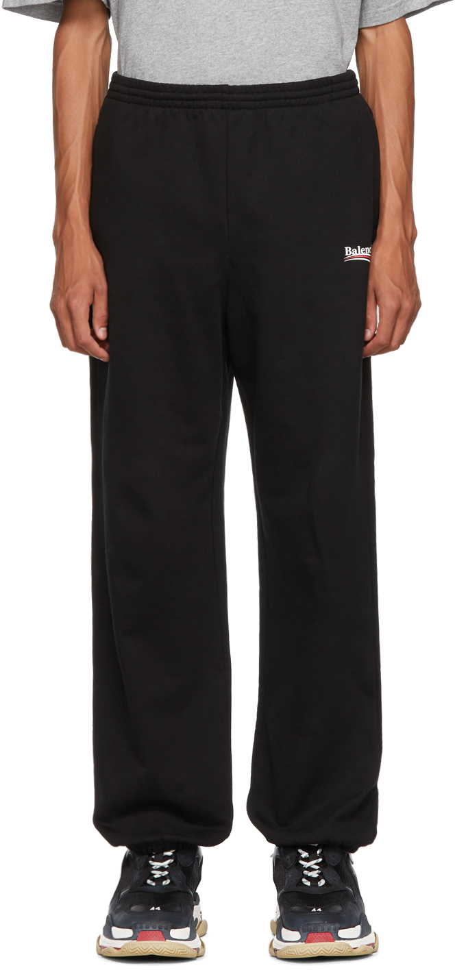 Balenciaga Black Campaign Lounge Pants SSENSE UK