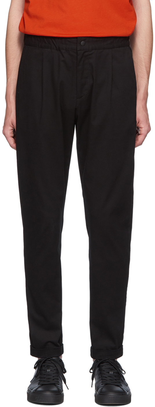 Ps By Paul Smith Black Elasticized Waist Trousers Ssense