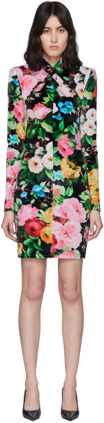 Richard Quinn Multicolor Floral Dress SSENSE