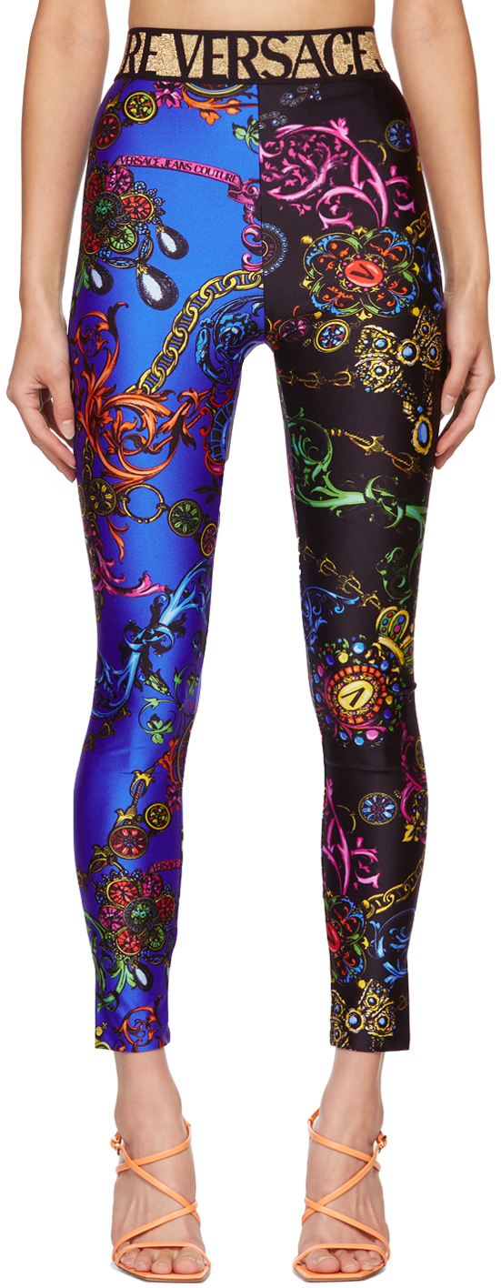 Versace Jeans Couture Multicolor Regalia Baroque Leggings SSENSE