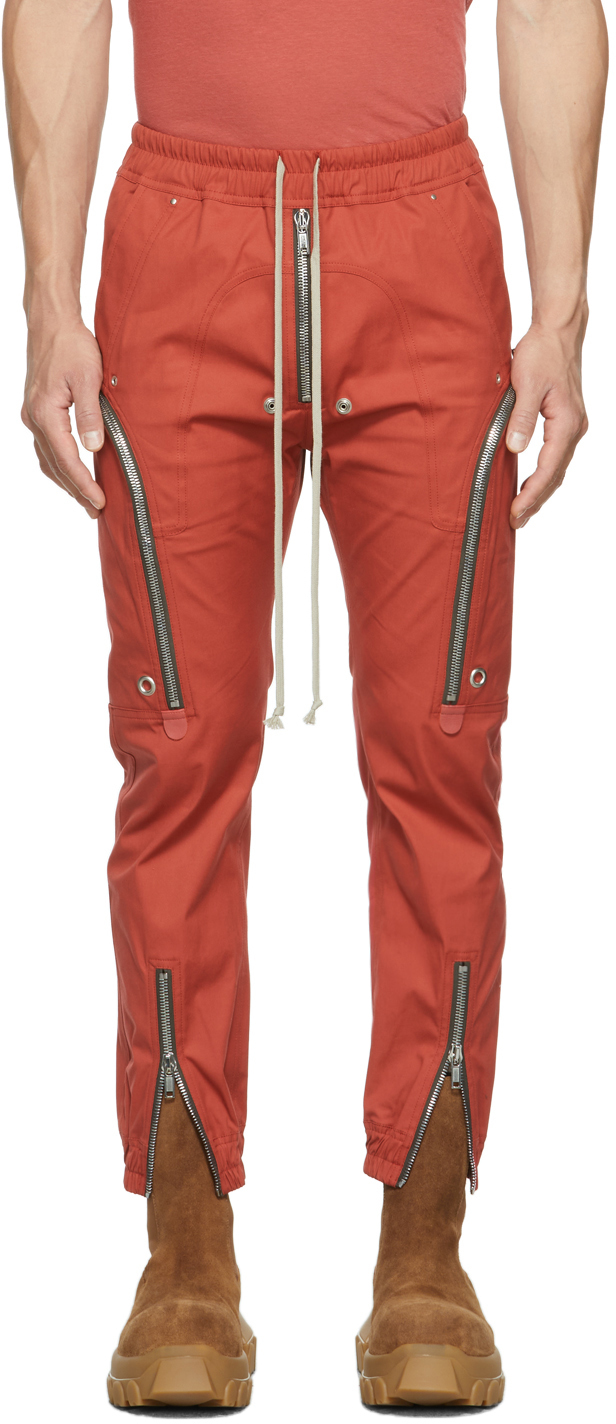 Rick Owens Pantalon Cargo Bauhaus Rouge Ssense France