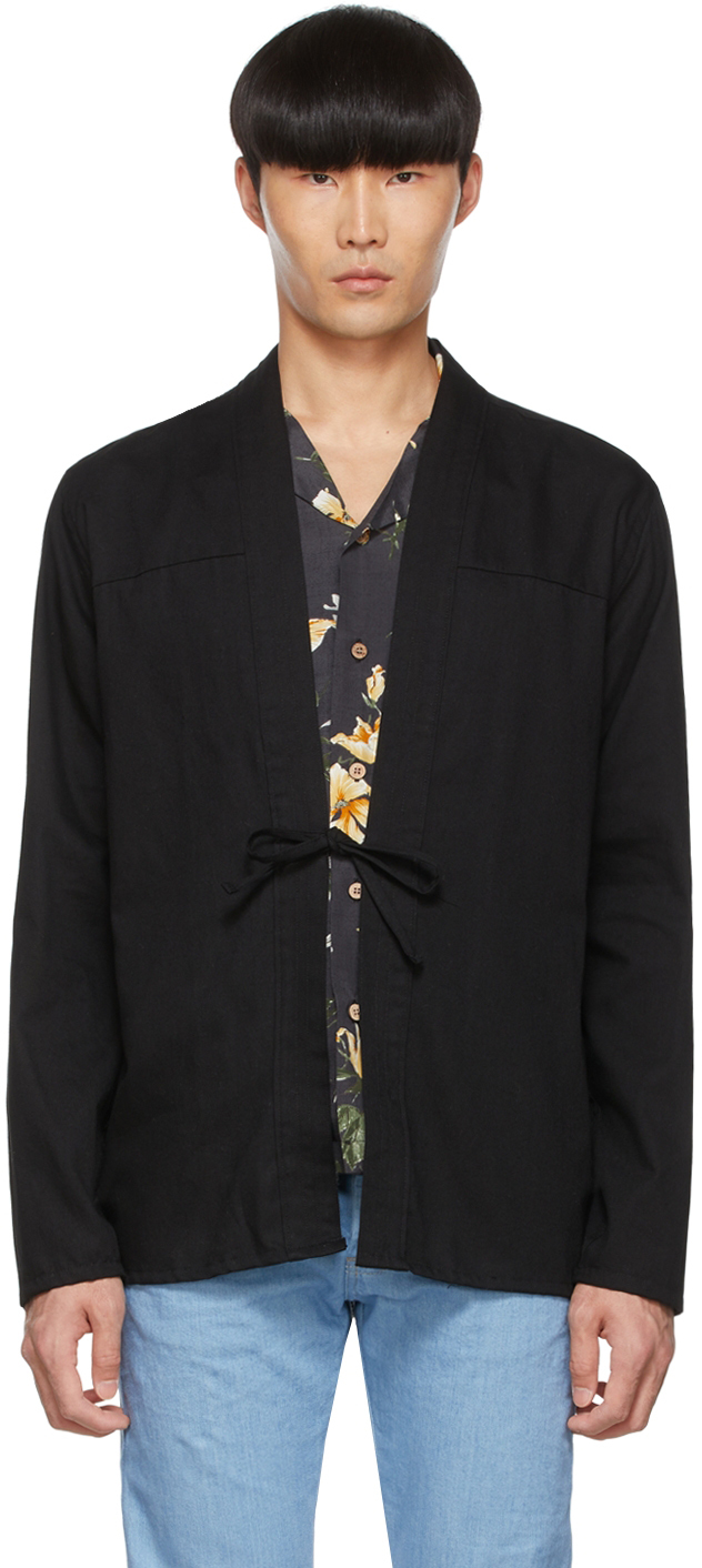 SSENSE Exclusive Black Cotton Shirt By Naked Famous Denim On Sale