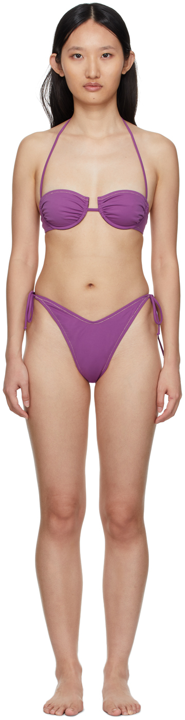 Reina Olga Bikini Penny Mauve SSENSE France