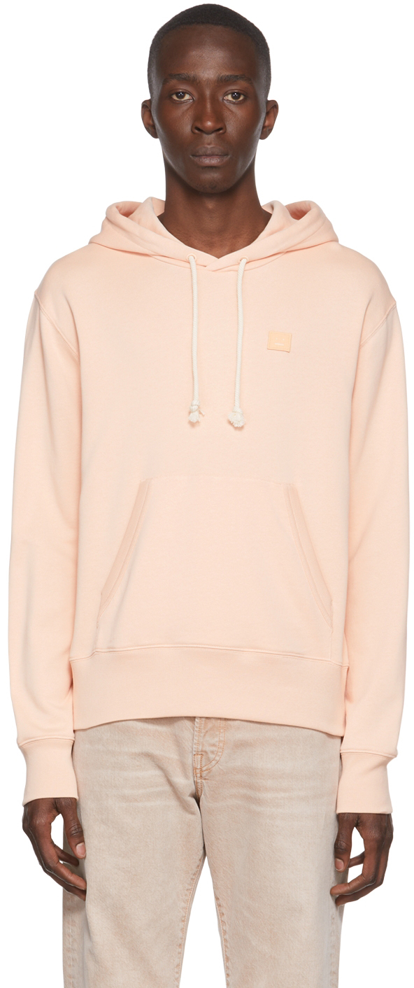 Pull Capuche Rose En Coton Acne Studios En Solde