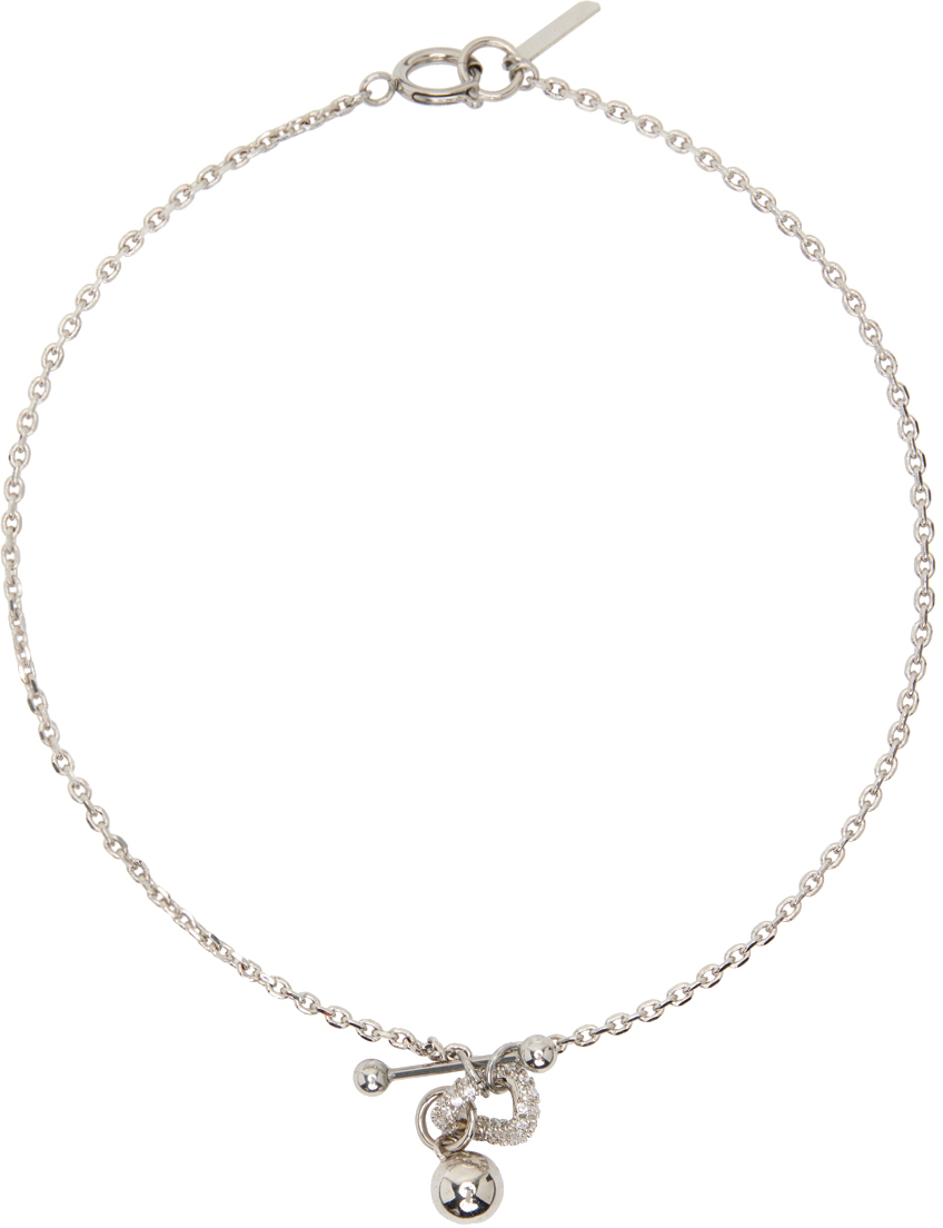 Justine Clenquet Silver Gordon Choker SSENSE