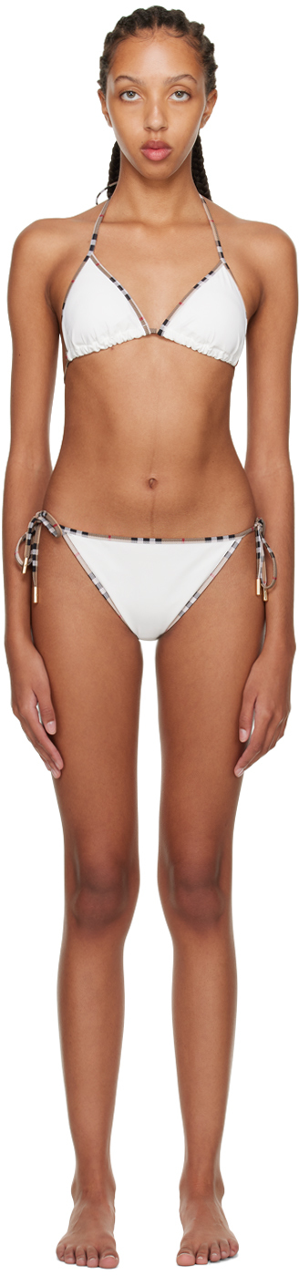 Bikini Mata Blanc Burberry En Solde