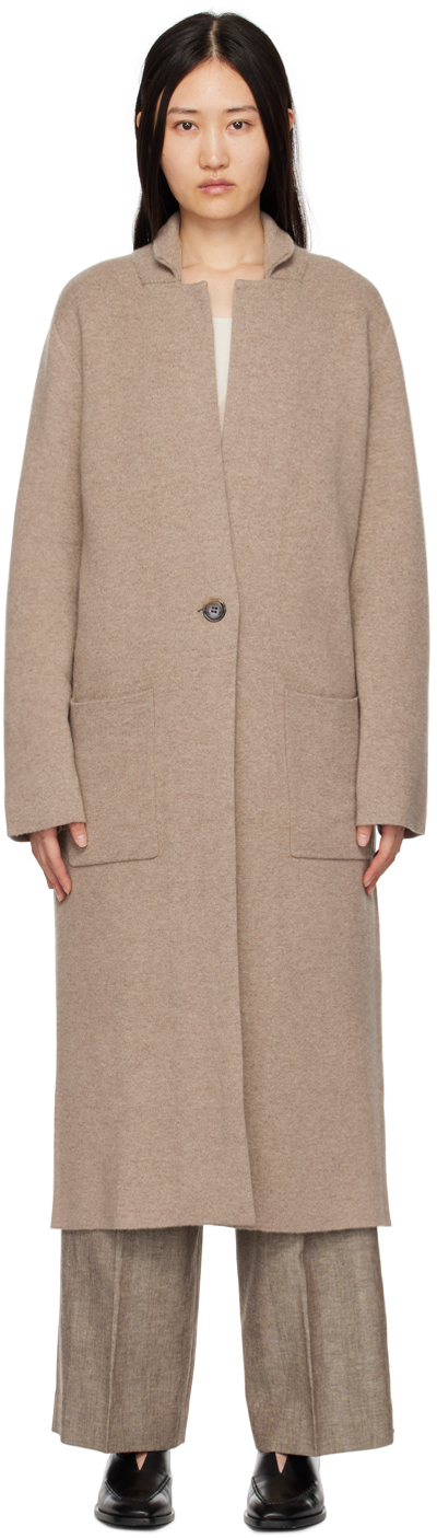 Lisa Yang Beige Amie Coat SSENSE