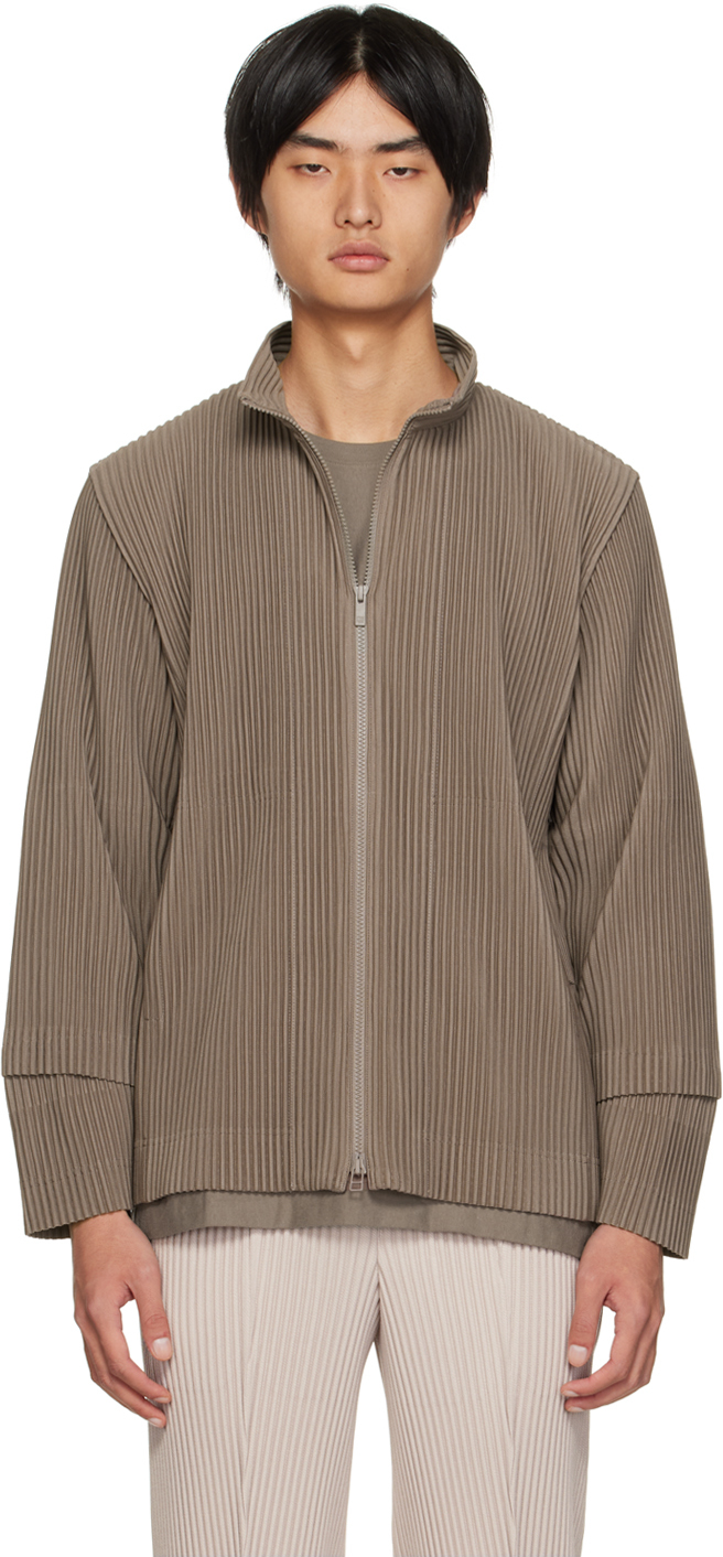 Homme Pliss Issey Miyake Pull Cargo Brun Ssense France