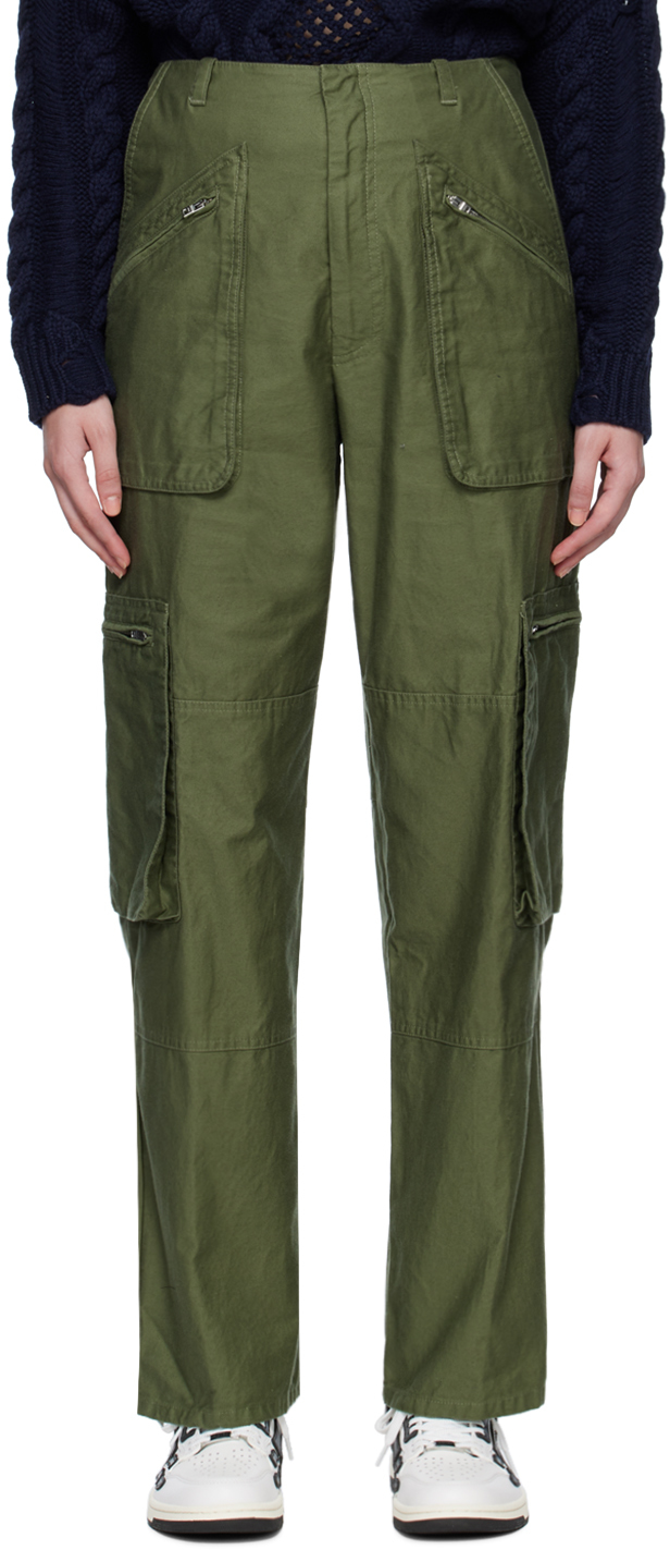 Pantalon kaki à poches cargo AMIRI en solde