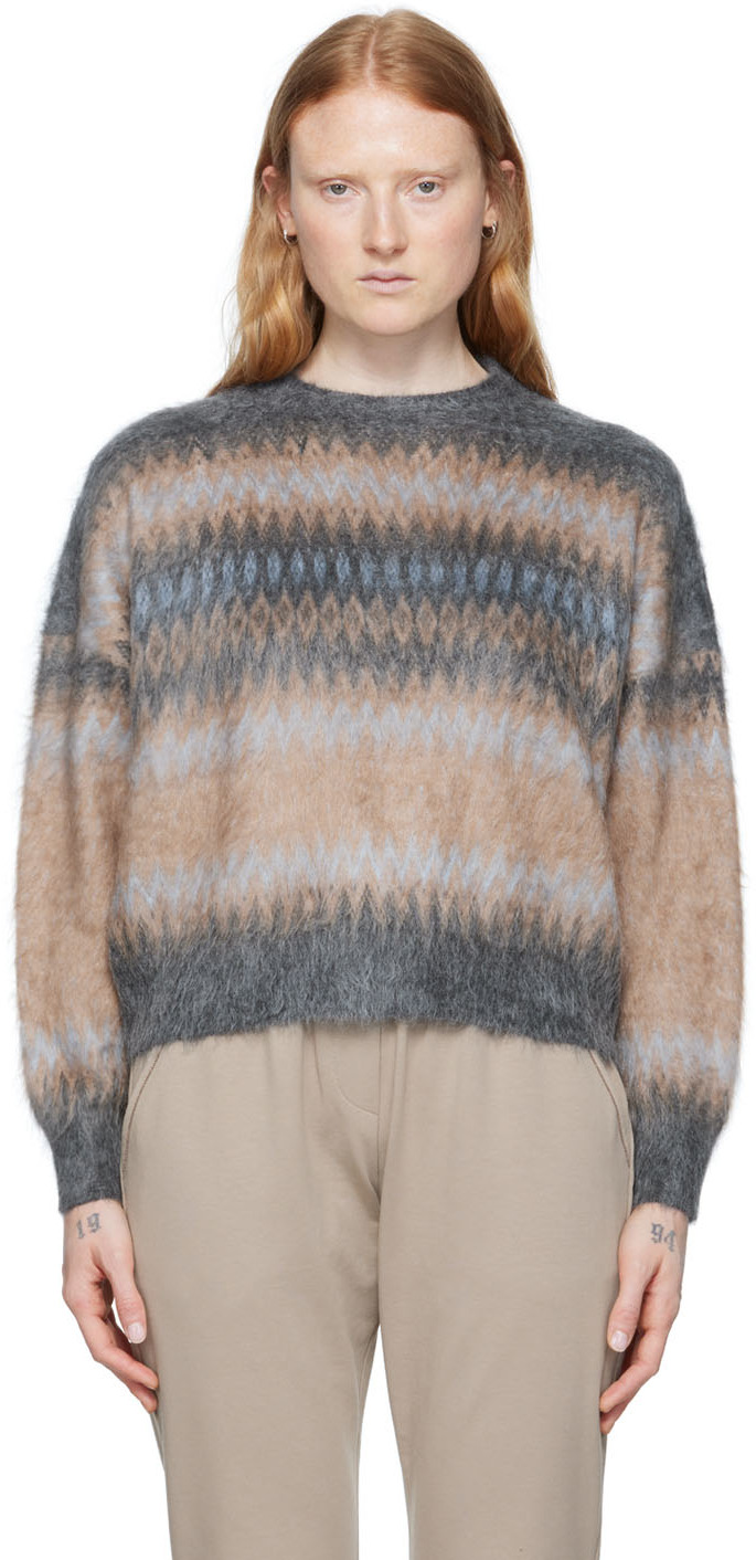 Brunello Cucinelli Pull Beige En Mohair SSENSE France