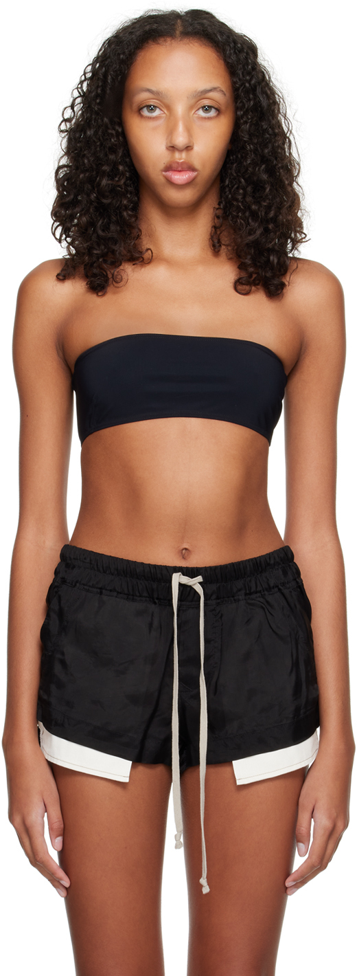 Rick Owens Black Bandeau Bikini Top SSENSE