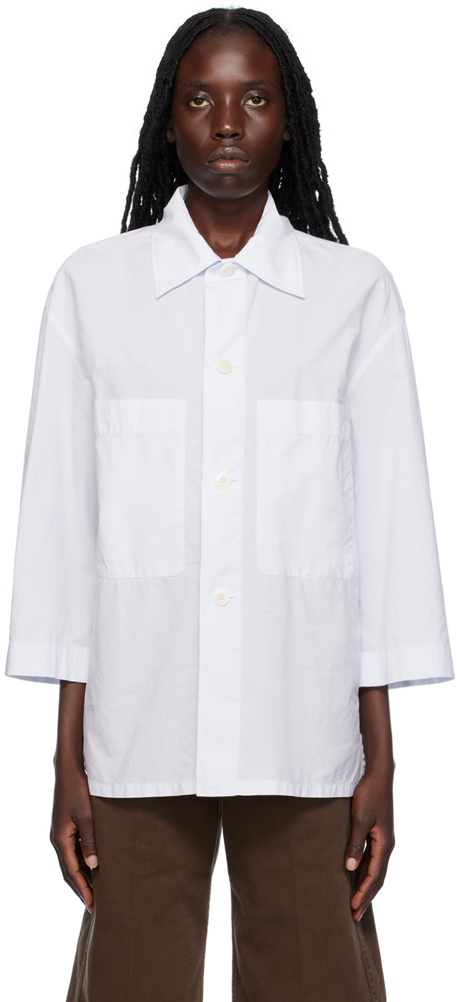 Lemaire Chemise Militaire Blanche Ssense France