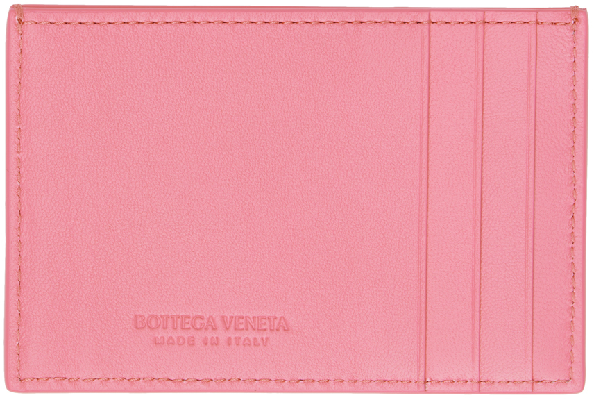 Bottega Veneta Porte Cartes Rose SSENSE France