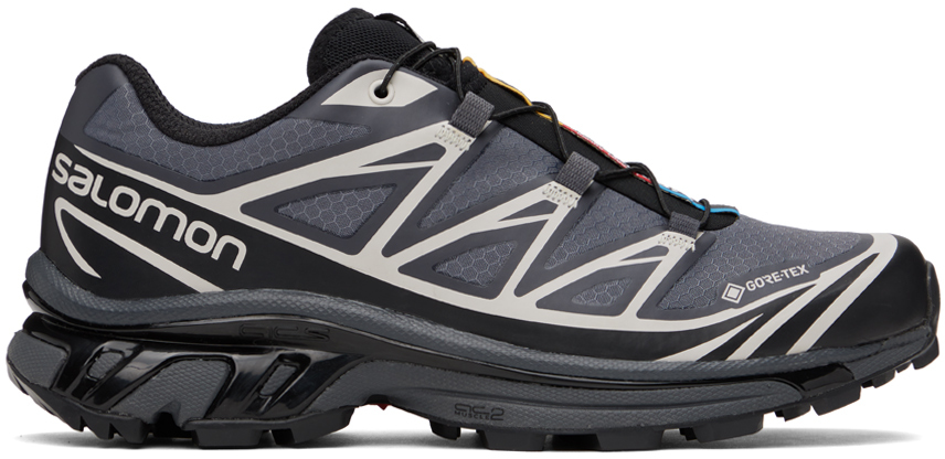 Salomon Baskets XT 6 grises à membrane en GORE TEX SSENSE France