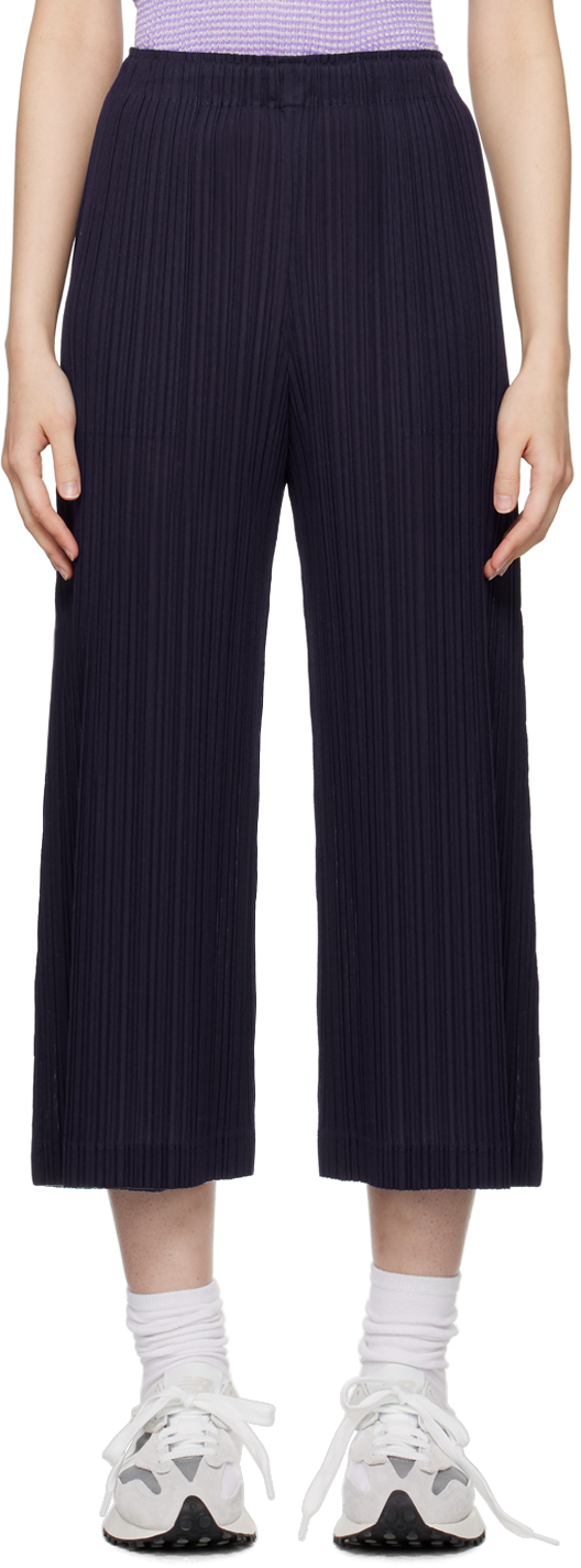 Pleats Please Issey Miyake Purple Pleats Trousers