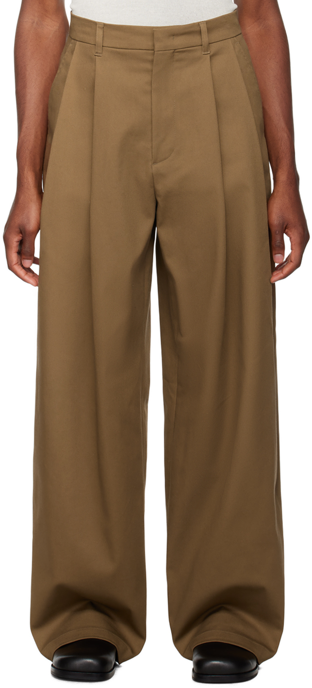 System Ssense Exclusive Brown Trousers Ssense Uk