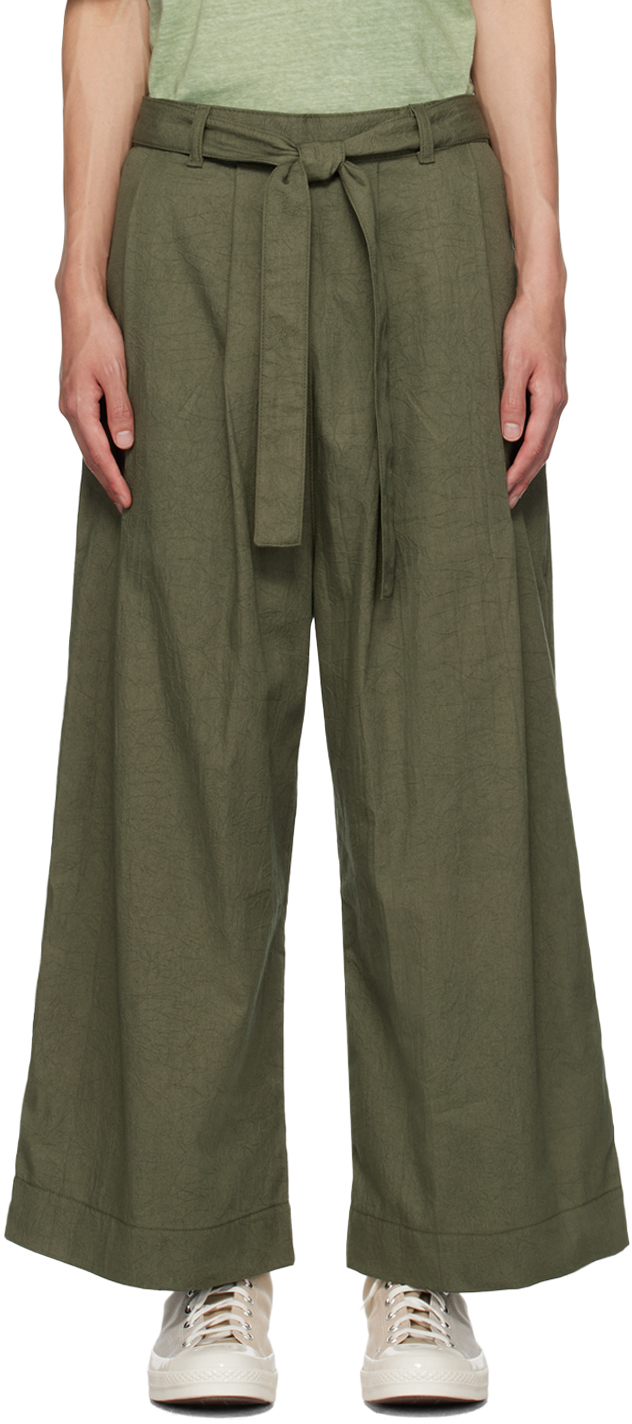 Naked Famous Denim SSENSE Exclusive Khaki Trousers SSENSE