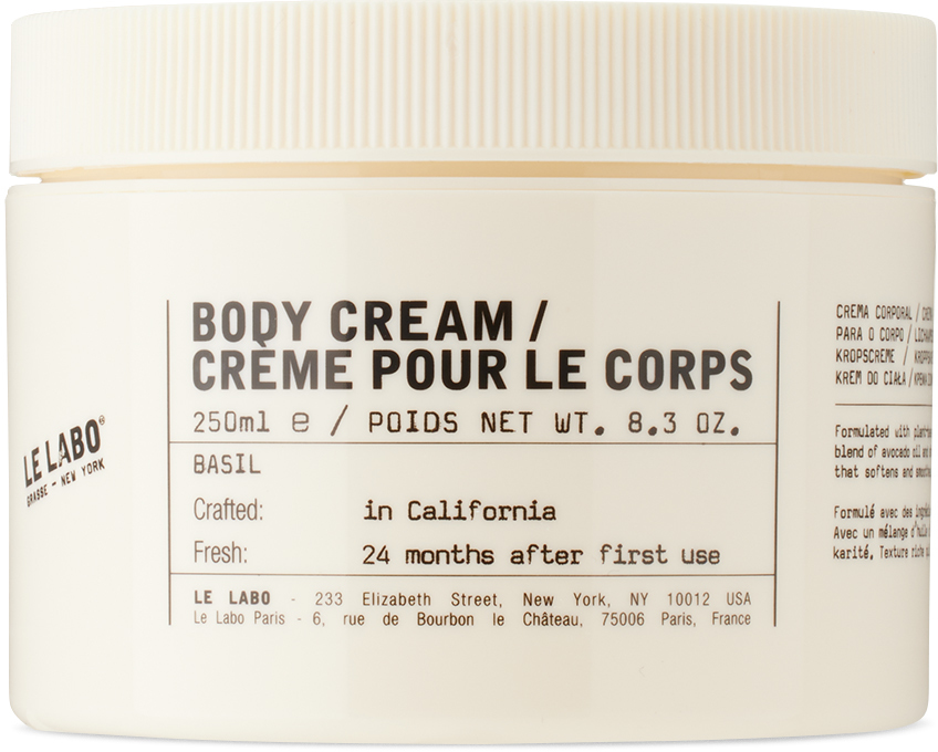 Basil Body Cream 250 ML By Le Labo SSENSE