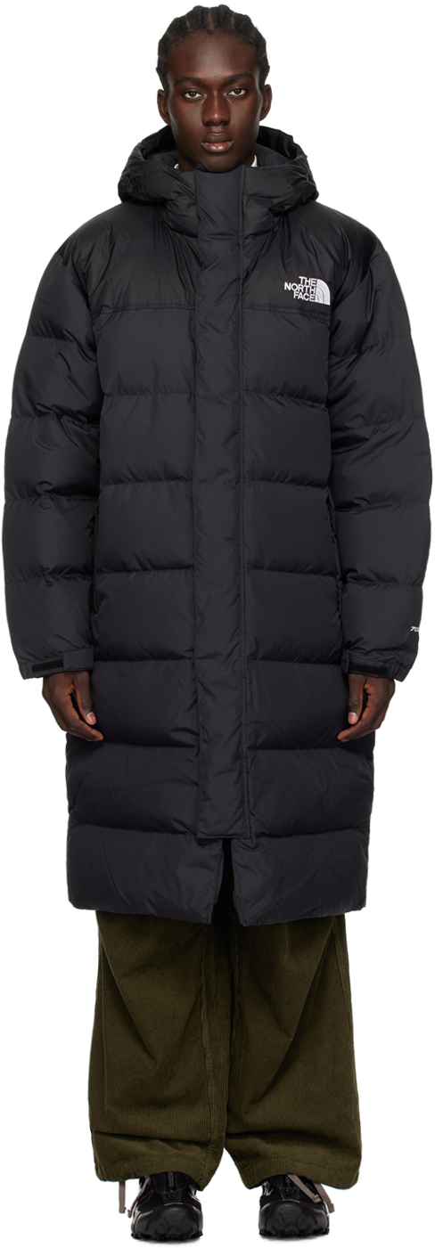 Manteau Nuptse Noir Rembourr En Duvet The North Face En Solde