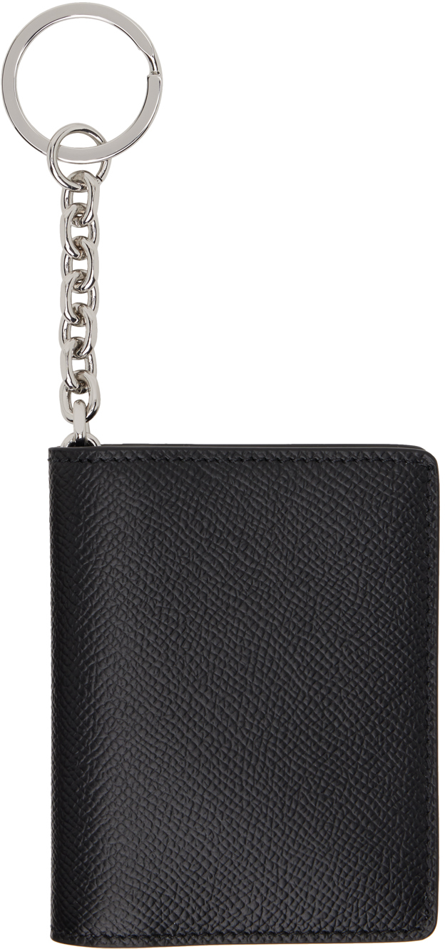 Maison Margiela Black Stitch Card Holder Ssense