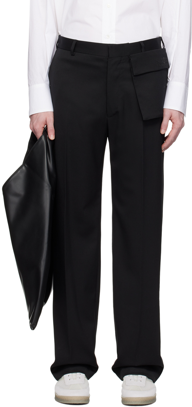 Pantalon Droit Noir Mm Maison Margiela En Solde