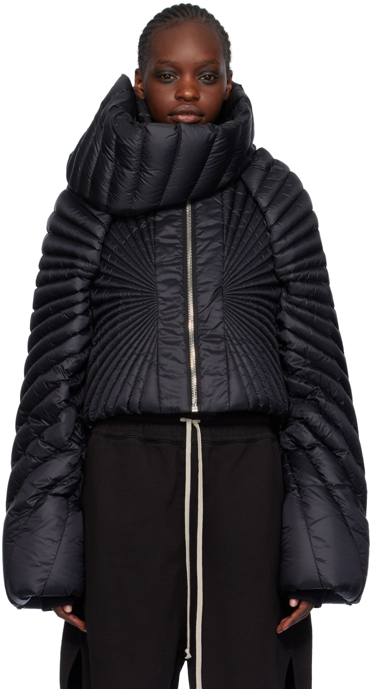 Rick Owens Blouson Radiance noir rembourré en duvet édition Moncler x