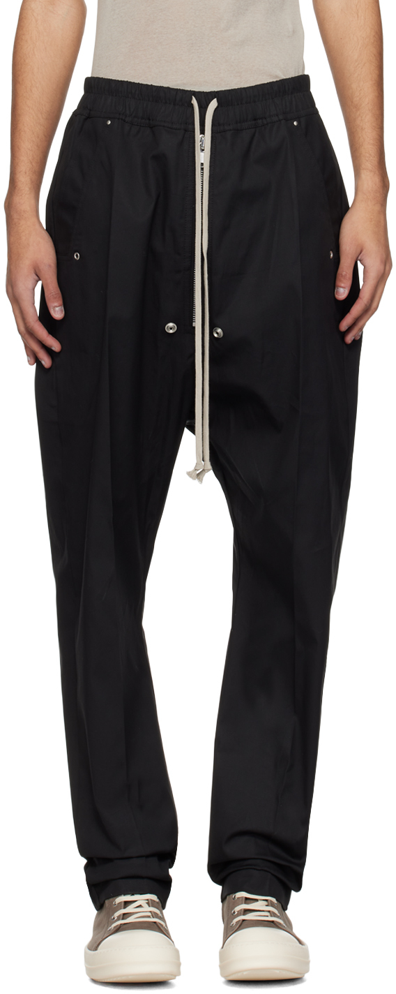 Rick Owens Pantalon Noir Glissi Re Bela Ssense France