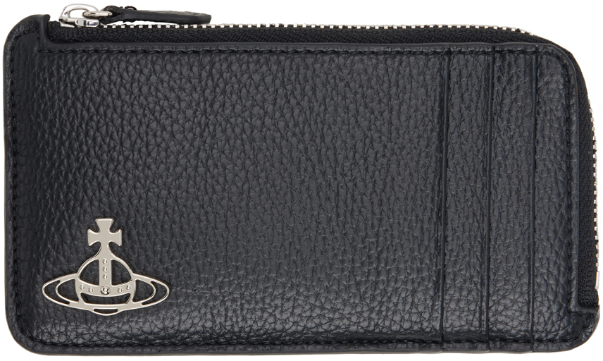 Black Zip Card Holder By Vivienne Westwood On Sale