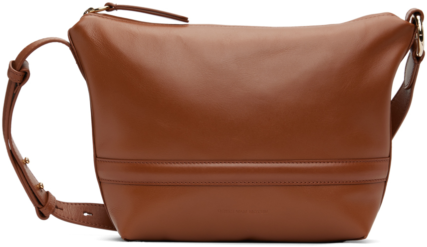 Dries Van Noten Sac Brun Clair En Cuir SSENSE France