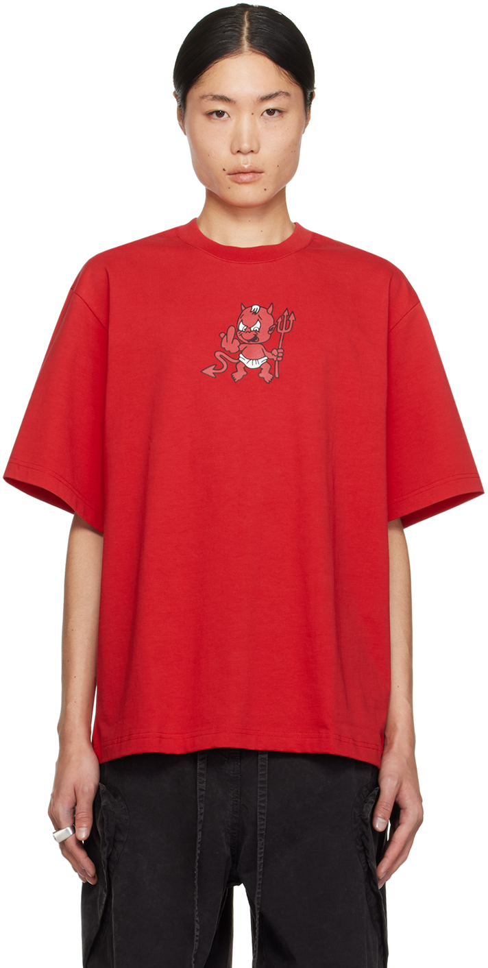 ABRA T shirt rouge exclusif à SSENSE SSENSE France