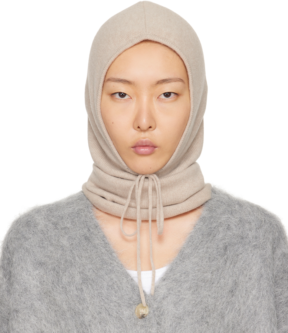 Beige Jackie Balaclava By LISA YANG On Sale