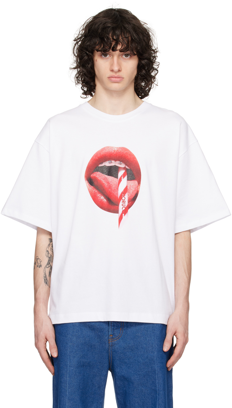 Fiorucci White Graphic T Shirt Ssense