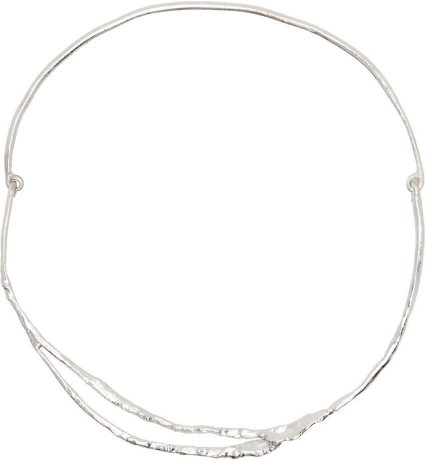 ELHANATI Silver Conie Vallese Edition Jardín Nude Necklace SSENSE