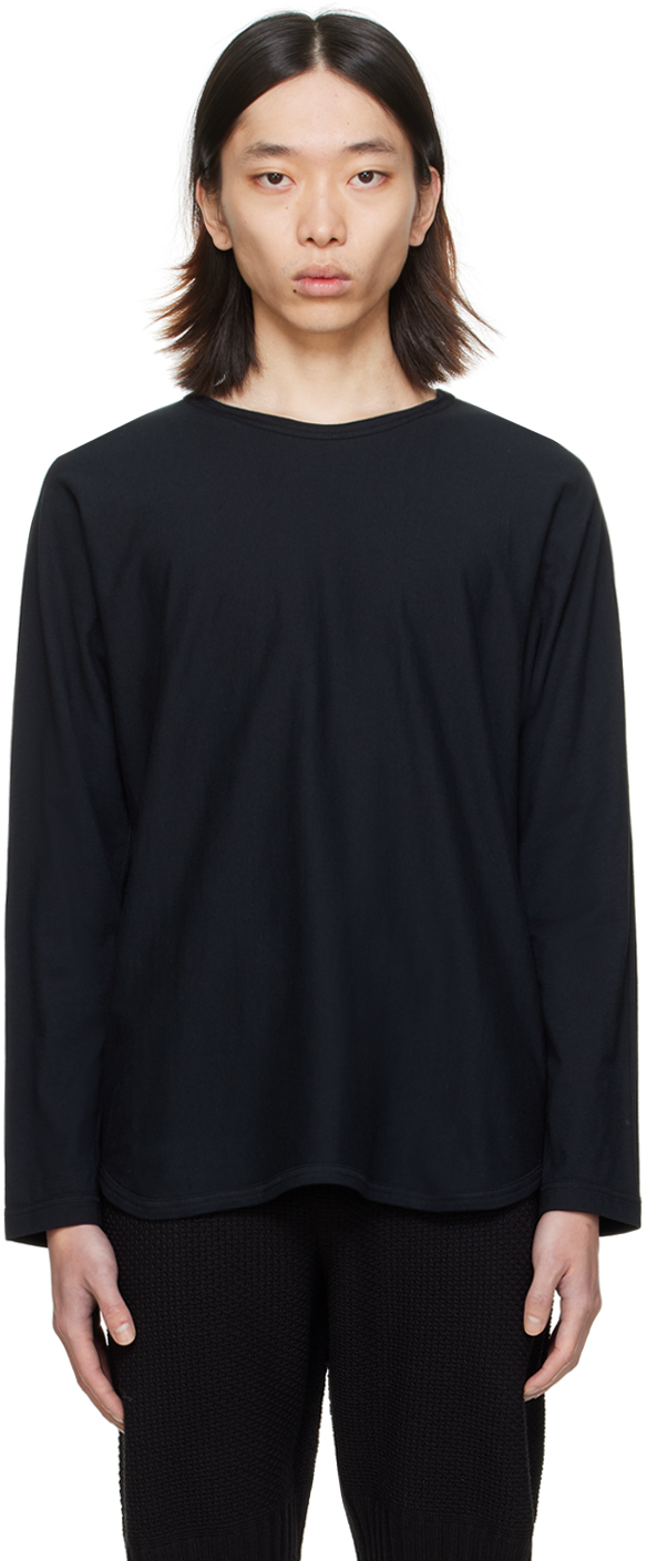 HOMME PLISSÉ ISSEY MIYAKE Black Release T 1 Long Sleeve T Shirt SSENSE