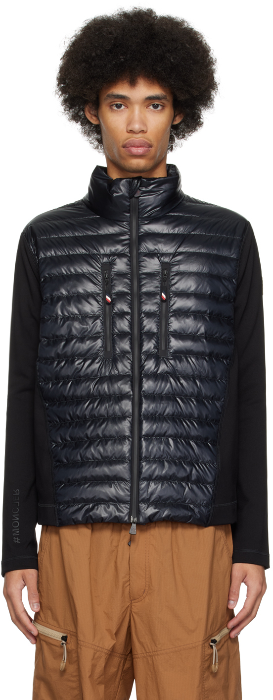 Moncler Grenoble Black Zip Down Jacket SSENSE