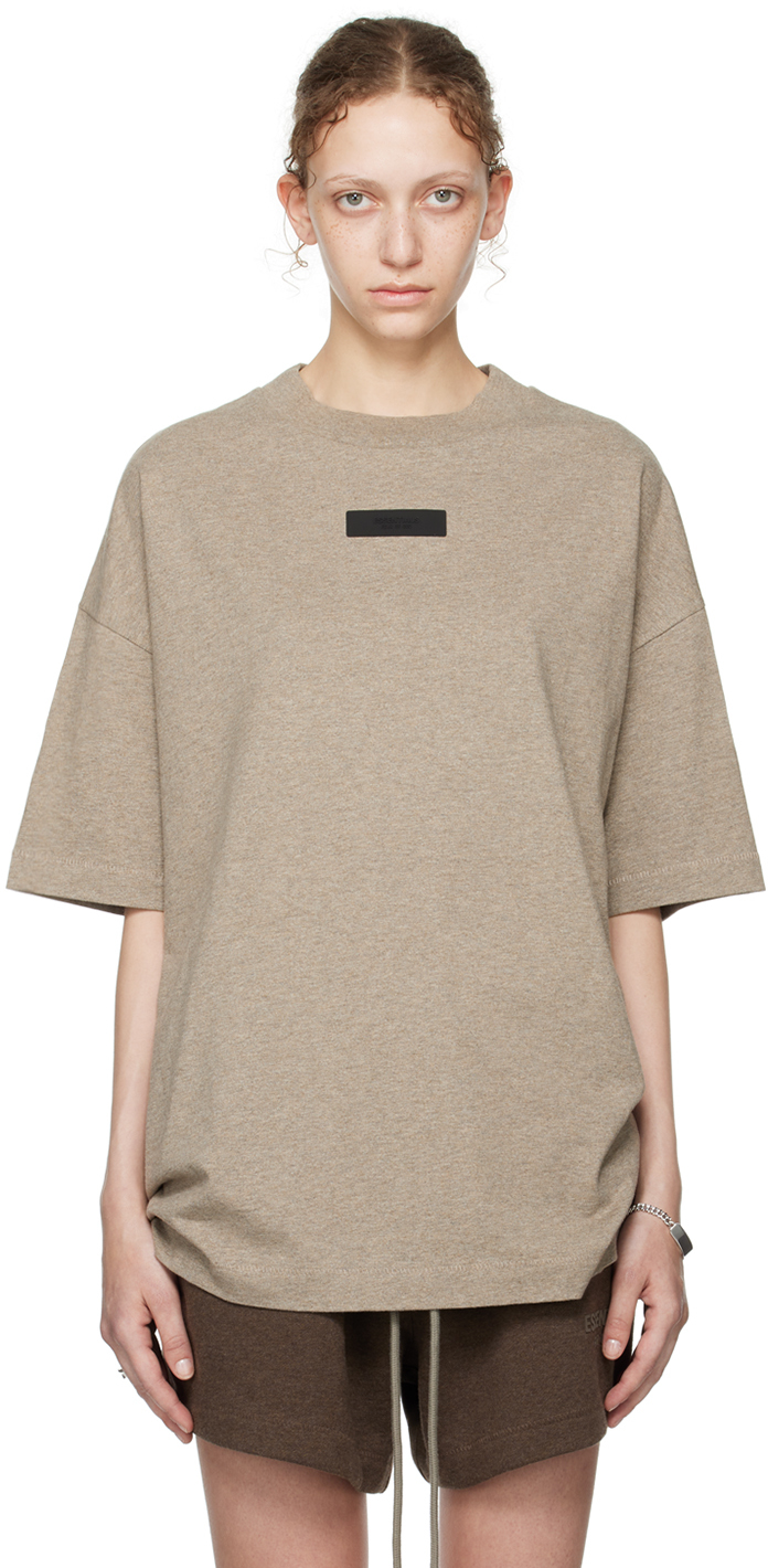 Fear Of God ESSENTIALS Gray Crewneck T Shirt SSENSE