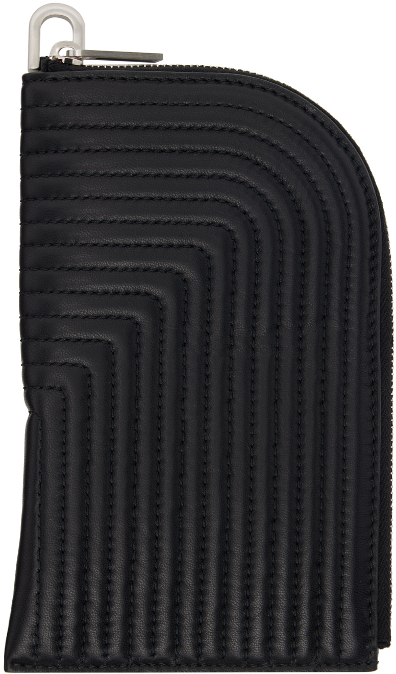 Black Porterville Neck Card Holder By Rick Owens On Sale