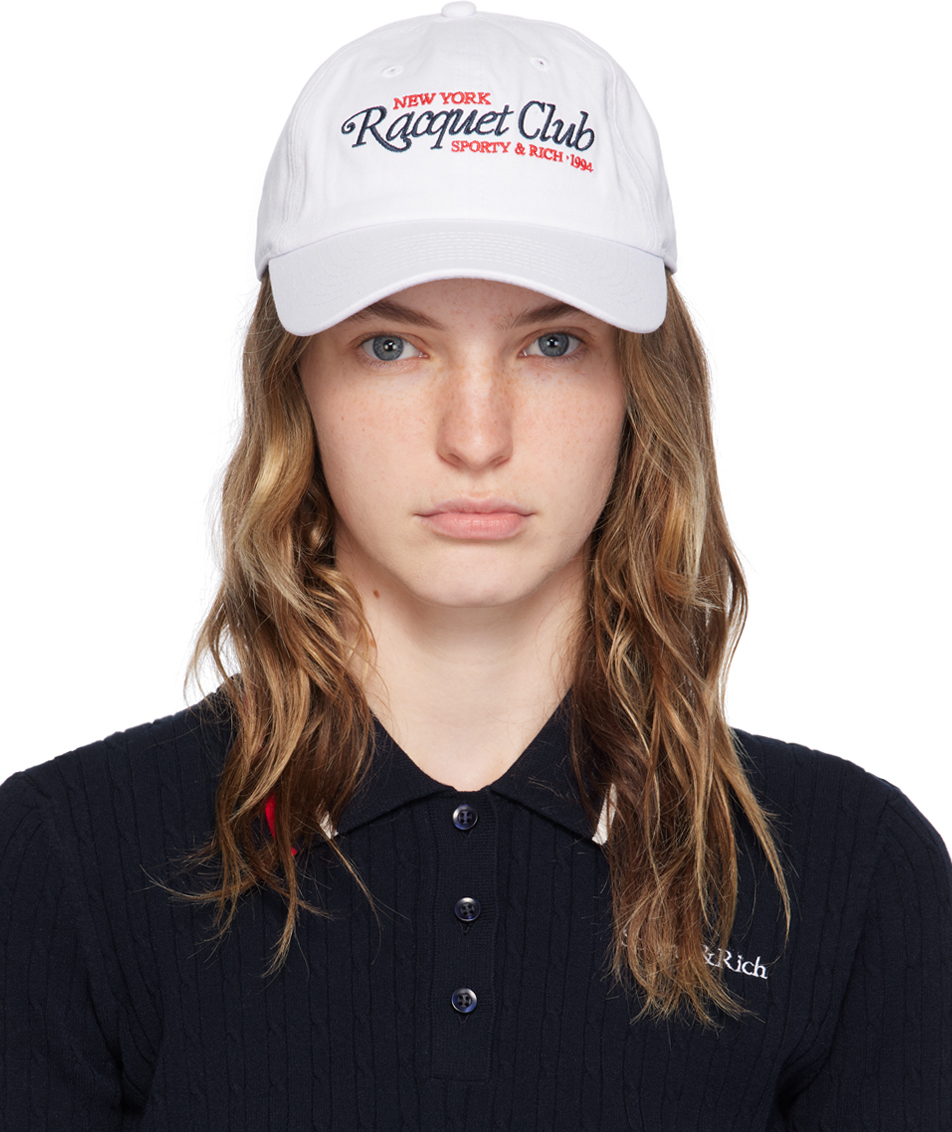 Sporty Rich White Racquet Club Cap Ssense