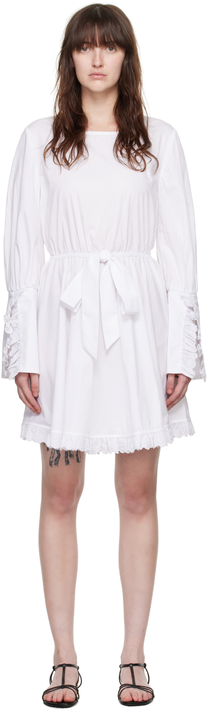 Kika Vargas White Yuri Minidress SSENSE