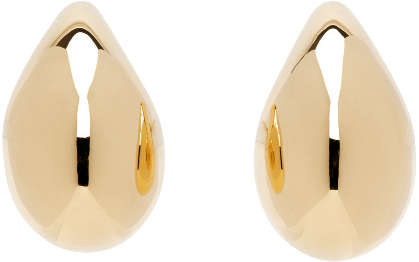 Bottega Veneta Gold Small Drop Earrings Ssense