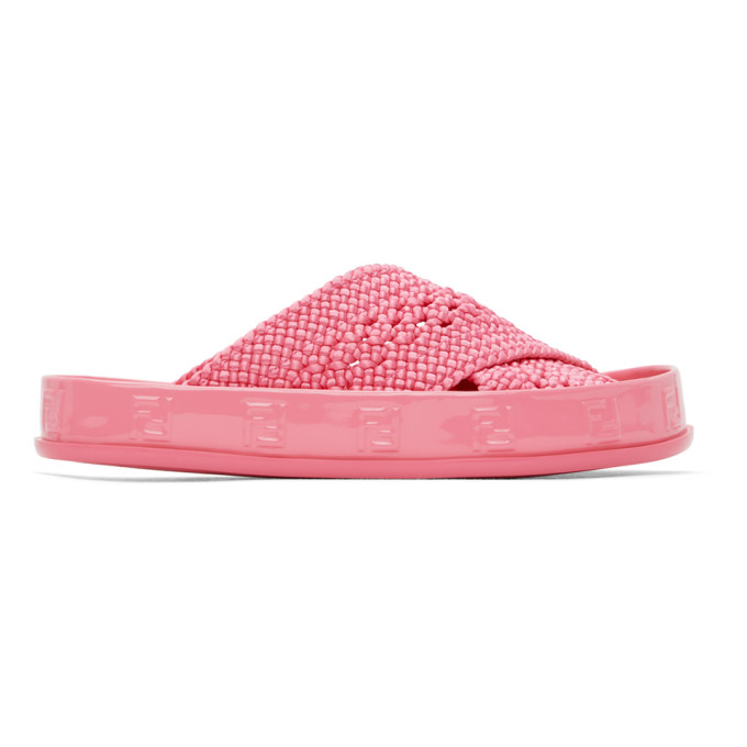 Pink Forever Fendi Reflections Sandals