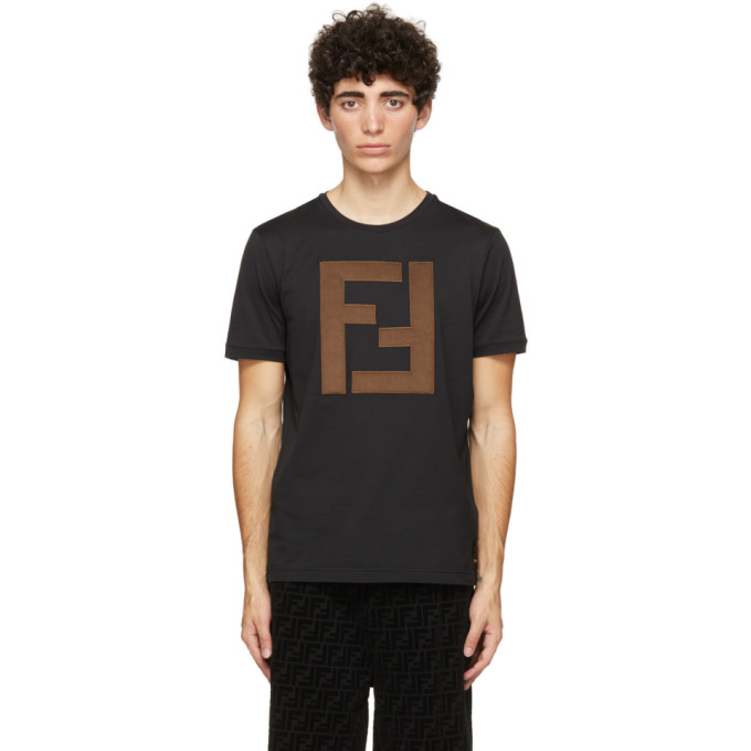 Fendi Black FF Patch T-Shirt