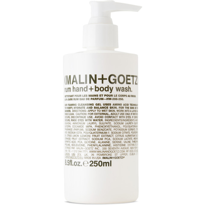 MALIN+GOETZ Rum Hand & Body Wash, 250 mL