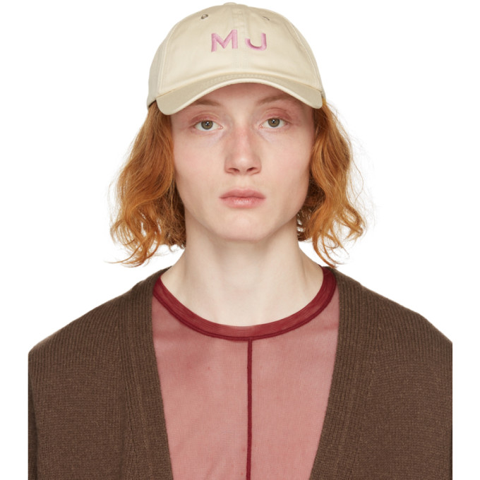 Marc Jacobs Off-White The Cap Embroidered Logo Cap
