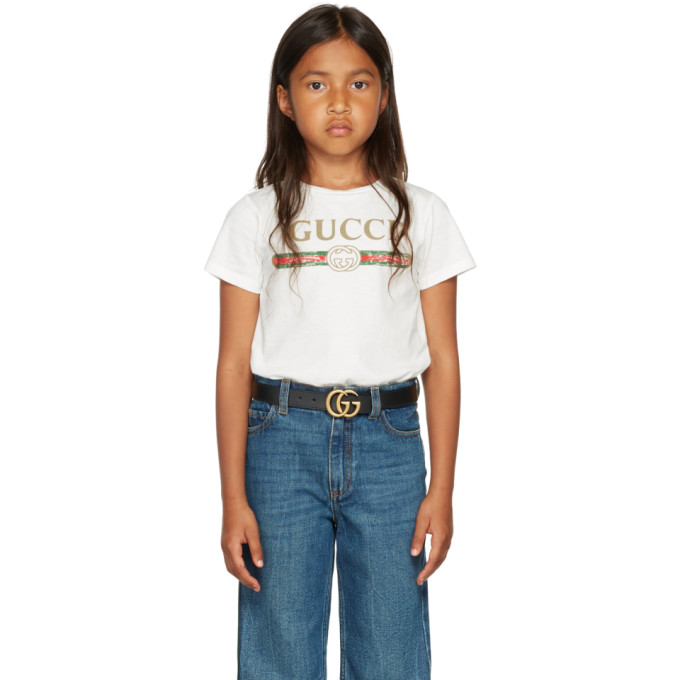 Gucci Kids White GG Logo T-Shirt