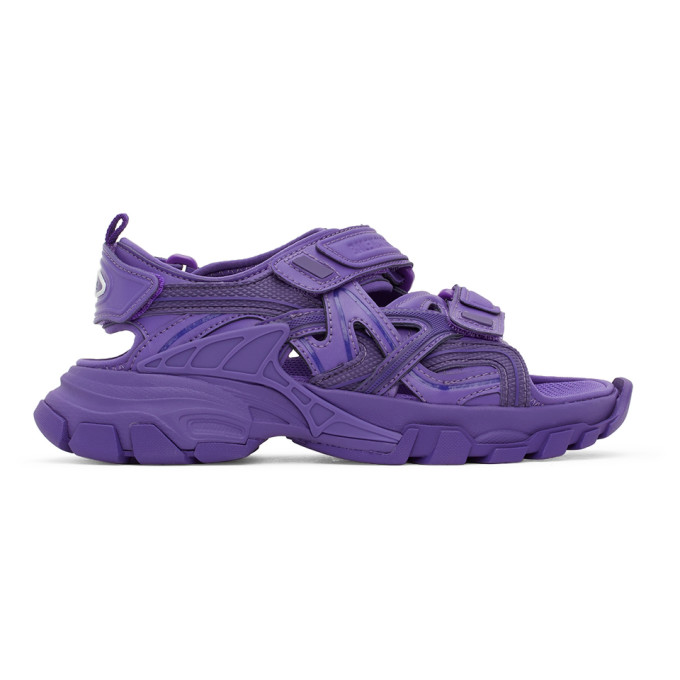 Balenciaga Kids Kids Purple Track Sandals