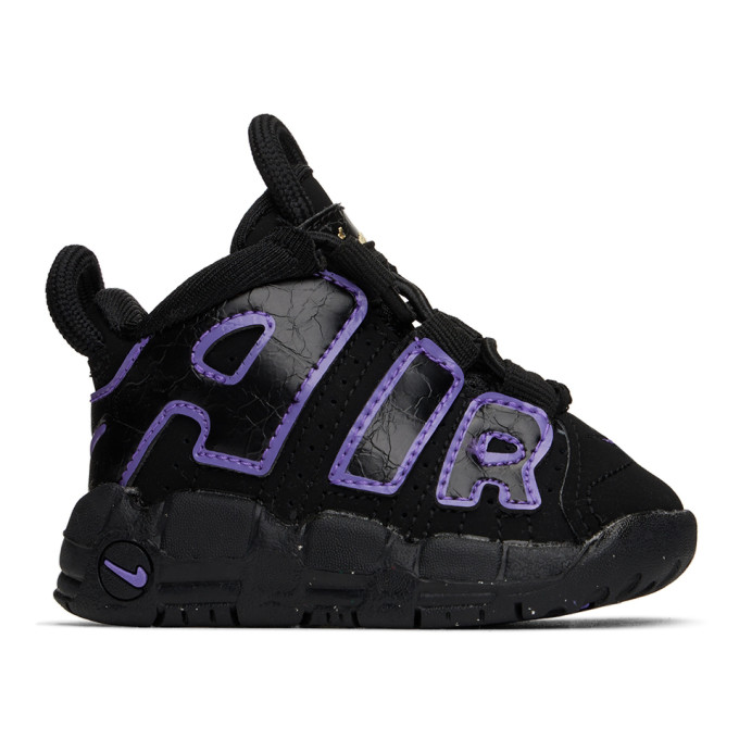 Nike Baby Black Air More Tempo Sneakers