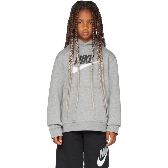 Nike Kids Gray Sportswear Club Hoodie